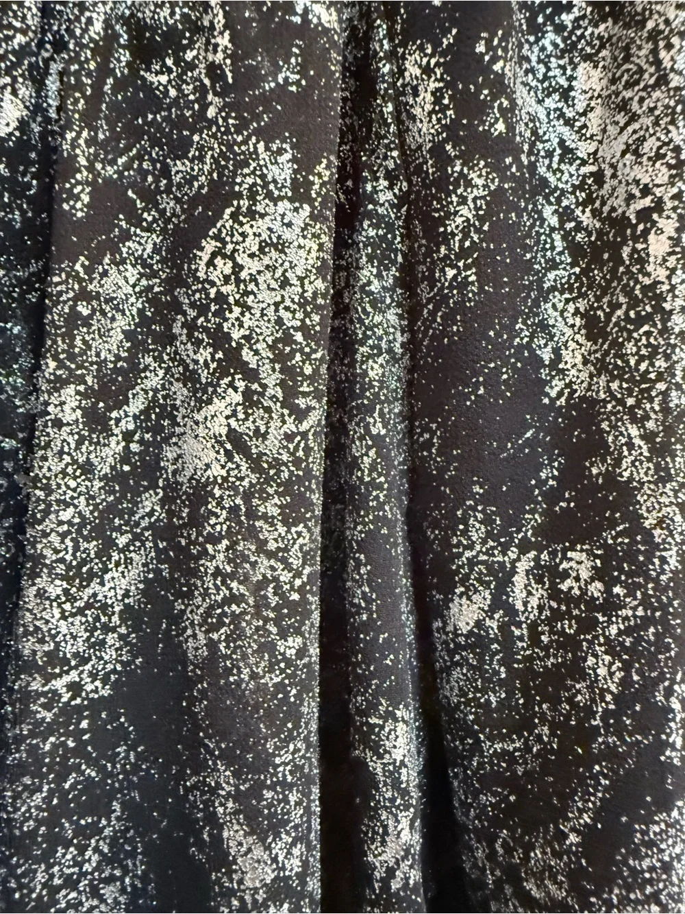 Black & Silver Patterned Sleeveless Tank Top by Michael Kors, Size L